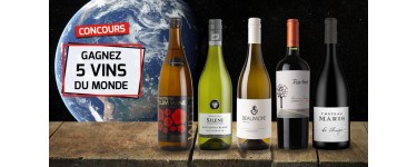 Relais du Vin & Co: 1 coffret de 5 vins du monde à gagner