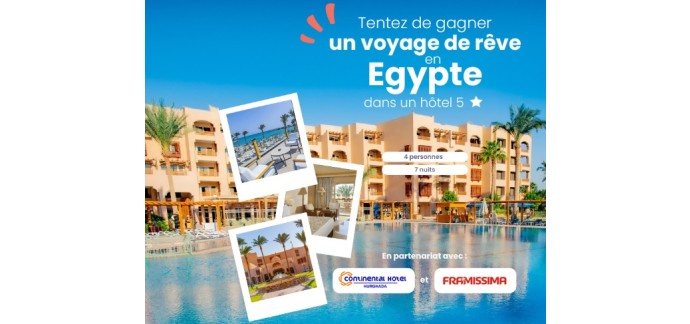 Promovacances: 1 voyage d'une semaine pour 4 personnes en Egypte à gagner