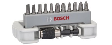 Amazon:  Coffret de 12 embouts de vissage Bosch Accessories Extra Hard à 10,60€