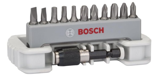 Amazon:  Coffret de 12 embouts de vissage Bosch Accessories Extra Hard à 10,60€