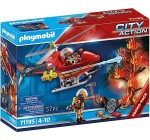 Amazon: Playmobil City Action Hélicoptère Bombardier des Pompiers - 71195 à 9,99€