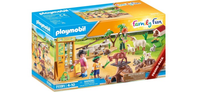 Amazon: Playmobil Country Ferme pédagogique : Le Parc Animalier - 71191 à 11,91€