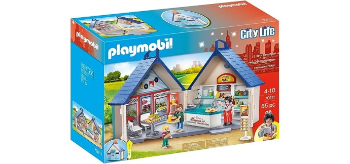 Amazon: Playmobil City Life Restaurant transportable - 70111 à 20,39€