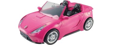 Amazon:  Voiture Cabriolet Rose pour poupée Barbie - DVX59 à 18,77€