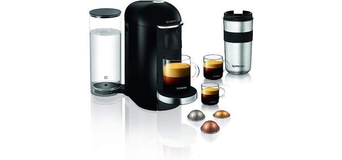Amazon: Machine à Café Nespresso Krups Vertuo Plus YY2779FD - Noir  à 69€