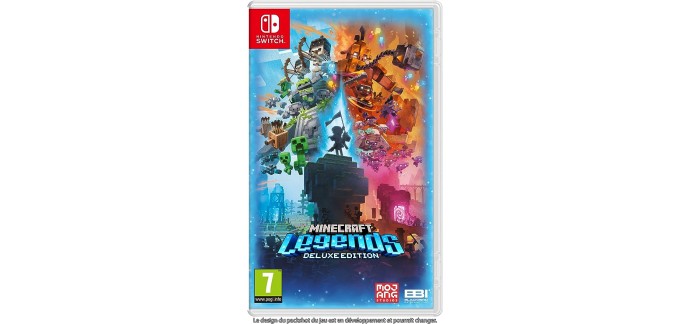 Amazon: Jeu Minecraft Legends Deluxe Edition sur Nintendo Switch à 31,49€