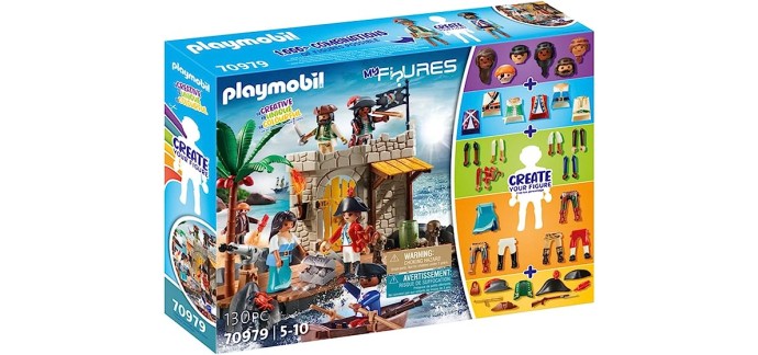 Amazon: Playmobil  My Figures: Ilôt des Pirates - 70979 à 13,49€