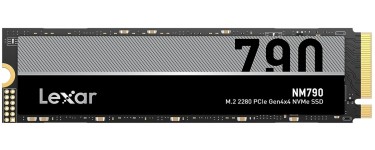 Amazon: SSD interne M.2 Lexar NM790 - 1To, PCIe Gen4 NVMe, Jusqu'à 7400 Mo/s, Compatible PS5 à 56,99€