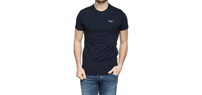 Amazon: T-Shirt homme Pepe Jeans Jack - Bleu à 12€