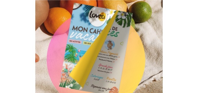 Lovea: Un cahier de vacances en cadeau dès 30€ d'achat