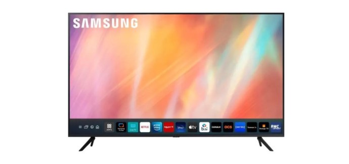 Cdiscount: TV LED 4K UHD 65" Samsung 65AU7172 - Smart TV, 3 X HDMI à 589,99€