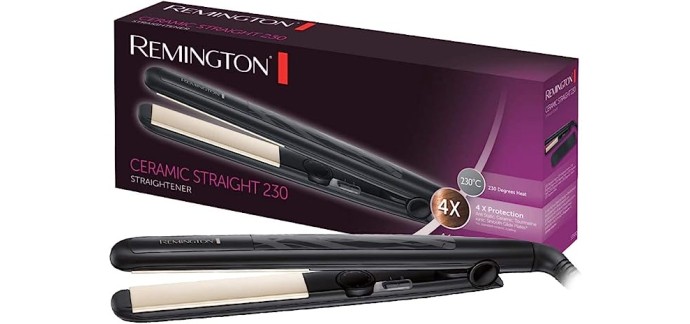 Amazon: Lisseur Cheveux Remington S3500 Ceramic Straight à 16,99€