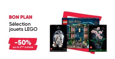 Fnac: 1 boîte de Lego achetée = 50% de réduction sur la 2ème