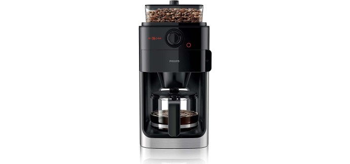Amazon: Machine à Café Filtre Philips HD7767/00 avec Broyeur à Grains - Jusqu'à 12 Tasses à 139,99€