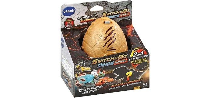 Amazon: Jouet VTech - Switch & Go Dinos Surprise à 6,69€
