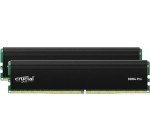 Amazon: Kit mémoire RAM DDR4 Crucial Pro - 32Go (2x16Go) à 55,99€