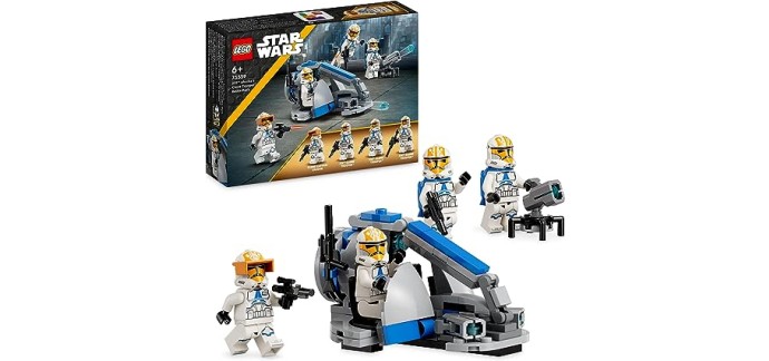 Amazon: LEGO Star Wars Pack de Combat des Clone Troopers de la 332e Compagnie d’Ahsoka - 75359 à 14,99€