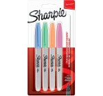 Amazon: Lot de 4 marqueurs permanents Sharpie - Pointe fine, couleurs pastel à 2,65€