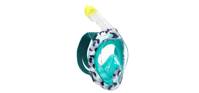 Decathlon: Masque de snorkeling Subea Easybreath 540 freetalk Camo Violet pour adulte à 25€