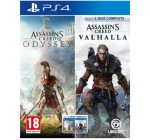 Amazon: Compilation jeu Assassin's Creed Odyssey + Assassin's Creed Valhalla sur PS4 à 29,99€