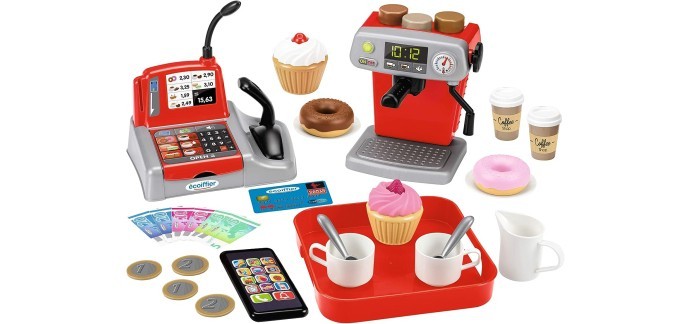 Amazon: Jouets Ecoiffier - Coffret Coffee Shop à 18,50€
