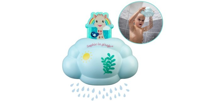 Amazon: Jouet de bain Sophie la Girafe - Nuage de bain Sophie la Girafe à 5,35€ 