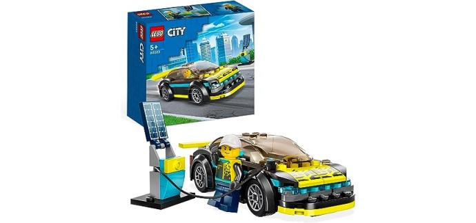 Amazon: LEGO City La Voiture de Sport Électrique - 60383 à 5,94€
