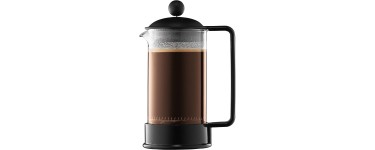 Amazon: Cafetière à piston Bodum Brazil - 3 tasses, 0.35 L, Noir à 5,05€