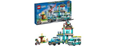 Amazon: LEGO City Le QG des Véhicules d’Urgence - 60371 à 35,99€