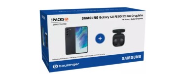 Boulanger: Pack smartphone Samsung S21 FE 5G 128Go Gris + Ecouteurs Buds2 Gris à 399€
