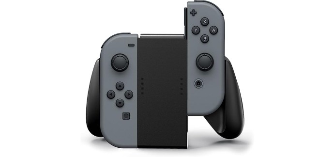 Amazon:  Poignée de confort Power A pour Joy-Con Nintendo Switch - Noir à 14,90€