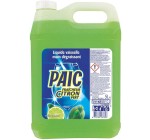 Amazon: Bidon liquide vaisselle PAIC Fraîcheur Citron Vert - 5L à 9,22€