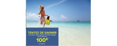 Carrefour Voyages: 2 e-cartes cadeaux Carrefour Voyages à gagner