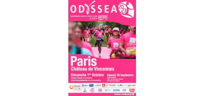 Chérie FM: 3 lots de 2 dossards pour la course Odyssea Paris au château de Vincennes à gagner