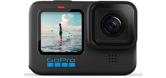 Amazon: Caméra d'action étanche GoPro HERO10 Black à 299€