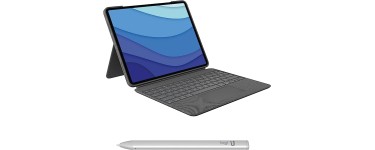 Amazon: Clavier Logitech Combo Touch Pro 11 pouces + Crayon USB-C pour iPad Pro à 153,36€