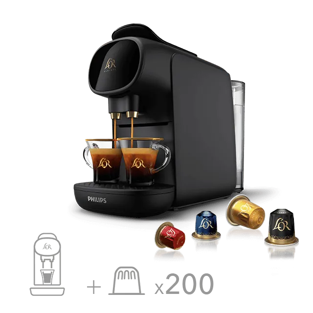 200 capsules de café achetées = une machine à café L'Or Barista Sublime