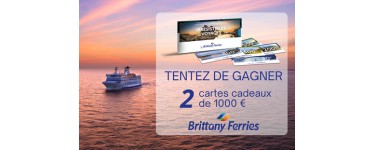 Gala: 2 cartes cadeau Brittany Ferries à gagner