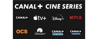 Canal +: [-26 ans] Abonnement CANAL+ Ciné Series, Disney+, Netflix, Paramount+, OCS, Apple TV+ à 22,99€/mois