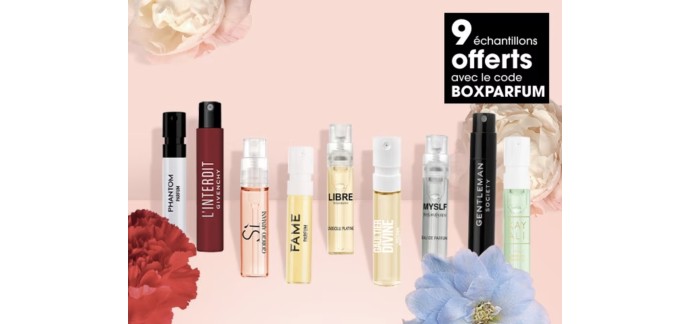 Sephora: 9 échantillons de parfums offerts dès 80€ d'achat