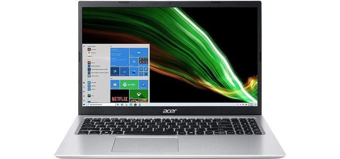 Amazon: PC Portable 15,6" Acer Aspire 3 A315-58-31MT - Intel Core i3-1115G4, RAM 8Go, SSD 256Go à 349,99€