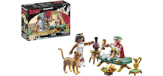 Amazon: Playmobil Astérix : César et Cléopâtre - 71270 à 13,24€