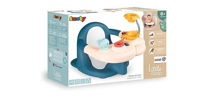Amazon: Siège de Bain 2 en 1 Little Smoby à 18,99€