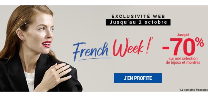 MATY: [French Week] Jusqu'à -70% sur une sélection de bijoux et montre + -10% supplémentaires