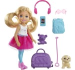 Amazon: Mini poupée Barbie Voyage ​Chelsea blonde à 8€