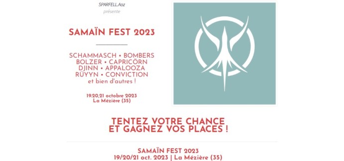 La Grosse Radio: 2 lots de 2 pass 3 jours pour le festival "Samaïn Fest" à La Mézière à gagner