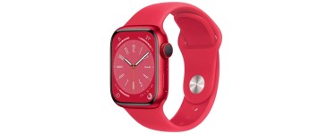 Cdiscount: Montre connectée Apple Watch Series 8 GPS - 41mm, Rouge à 349€