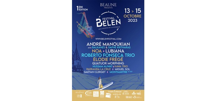 FranceTV: 3 x 2 pass pour le festival Belen à Beaune à gagner
