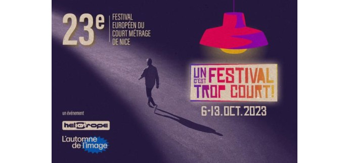 FranceTV: 5 lots de 2 pass cinéma pour "Un Festival C’est Trop Court!" du 06 au 13 octobre à Nice à gagner