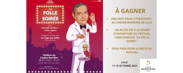 BFMTV: 1 séjour au Casino Barrière de Lille + accès VIP pour le festival CineComédies à gagner